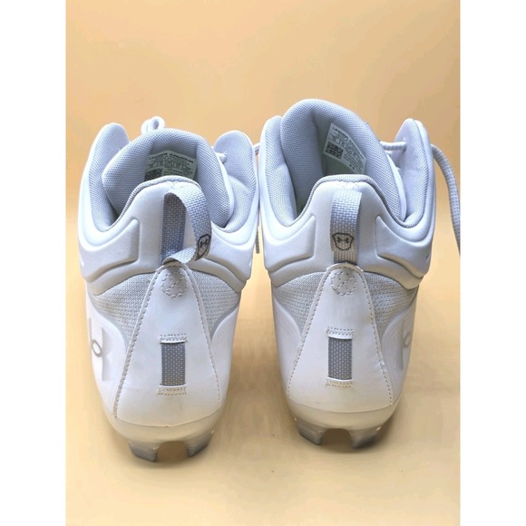 Under Amour Command MC Mid Lacrosse‎ Cleats Men\'s Size 13 3025639-100 White